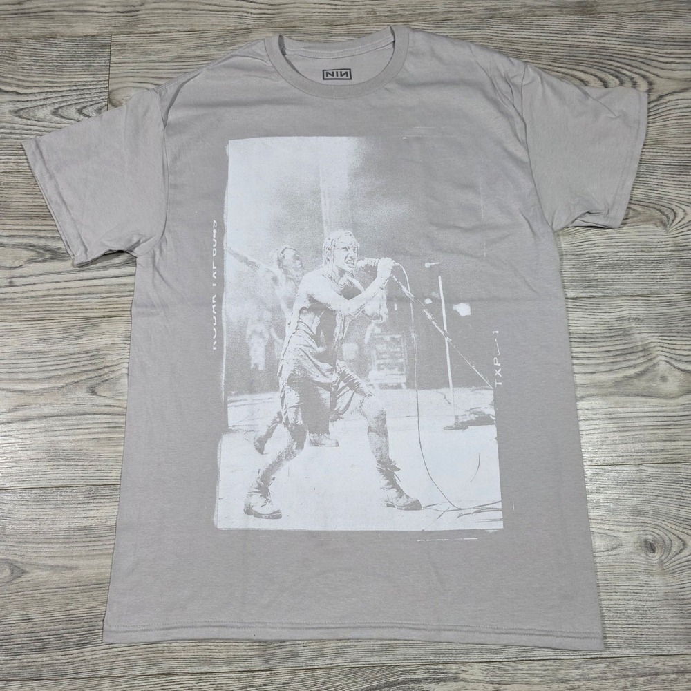 Nine Inch Nails Self Destruct 1994 Tour Tee - Beige White - Men's/Unisex Medium